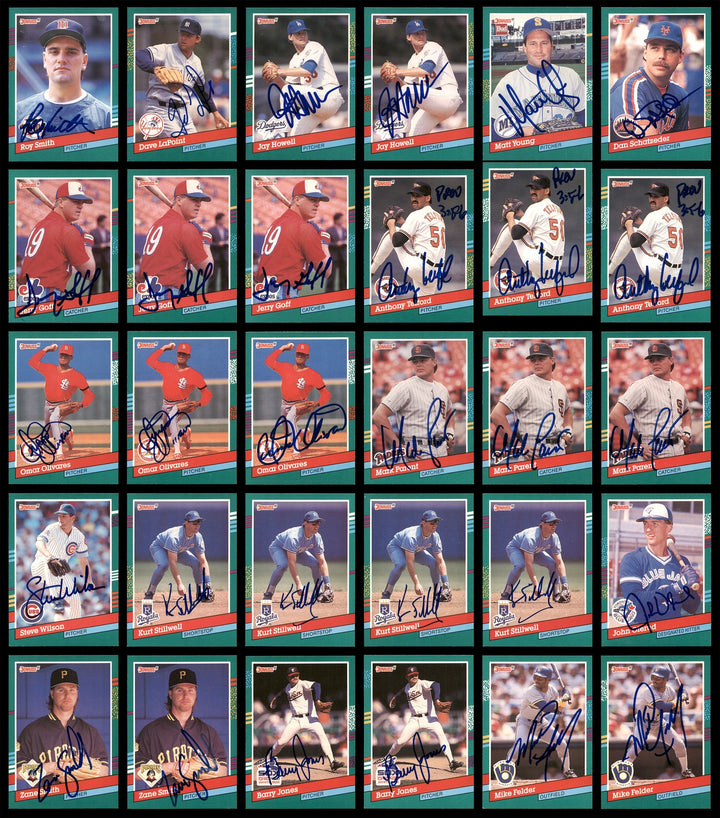 1991 Donruss Baseball Autographed Signed Cards Lot Of 318
