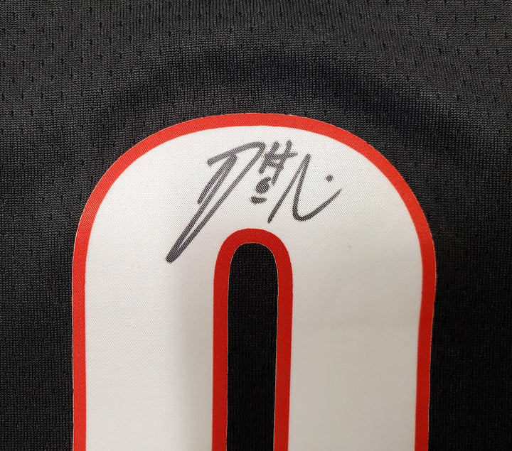 Portland Trail Blazers Damian Lillard Signed Black Nike Jersey Size XL Beckett