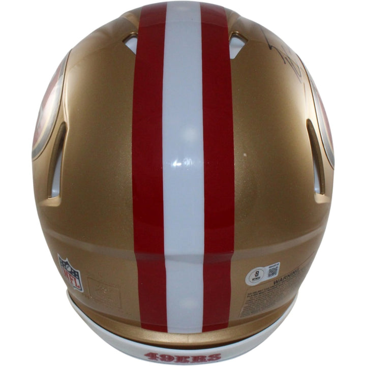 George Kittle Autographed San Francisco 49ers Authentic Helmet Beckett W 55457
