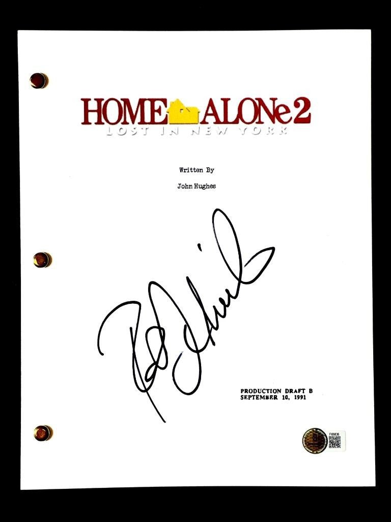 Rob Schneider signed Home Alone 2 full movie script autograph (B) ~ Beckett BAS