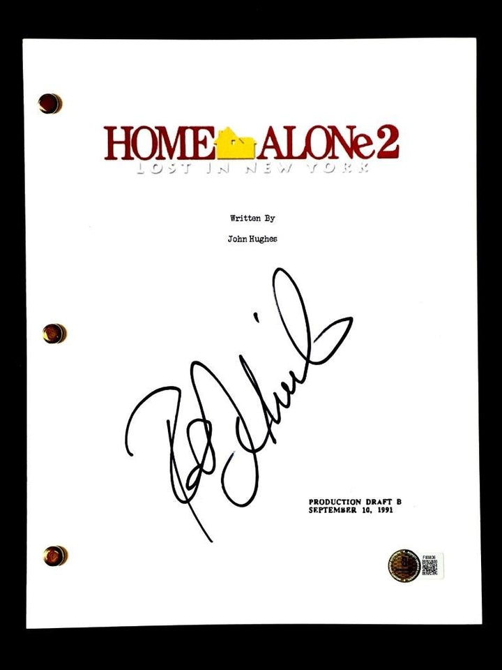 Rob Schneider signed Home Alone 2 full movie script autograph (B) ~ Beckett BAS