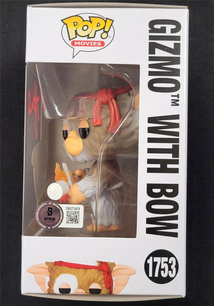 Howie Mandel signed Gizmo with Bow Funko Pop 1753 Gremlins autograph Beckett BAS