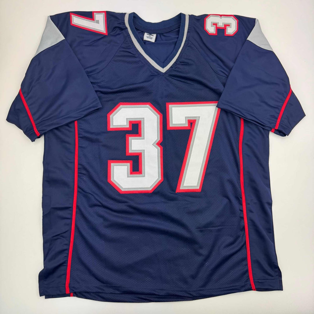 Autographed/Signed Rodney Harrison New England Blue Jersey Beckett COA
