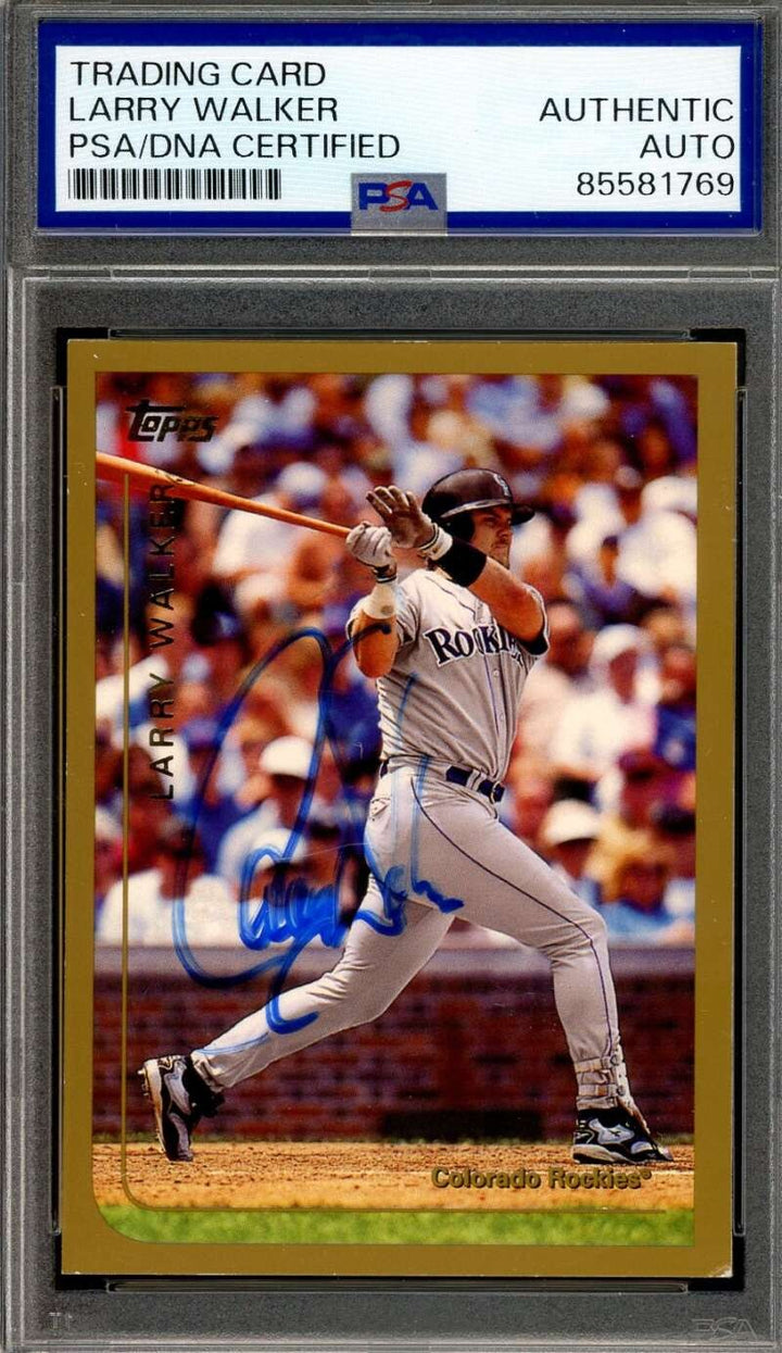 Larry Walker PSA DNA Signed 1999 Topps Autograph