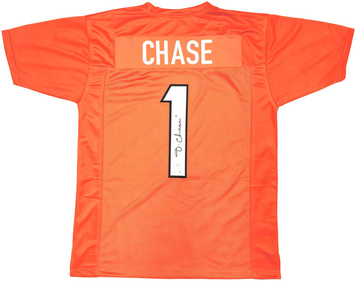 Cincinnati Bengals Ja'Marr Chase Signed Orange Jersey Beckett Wit