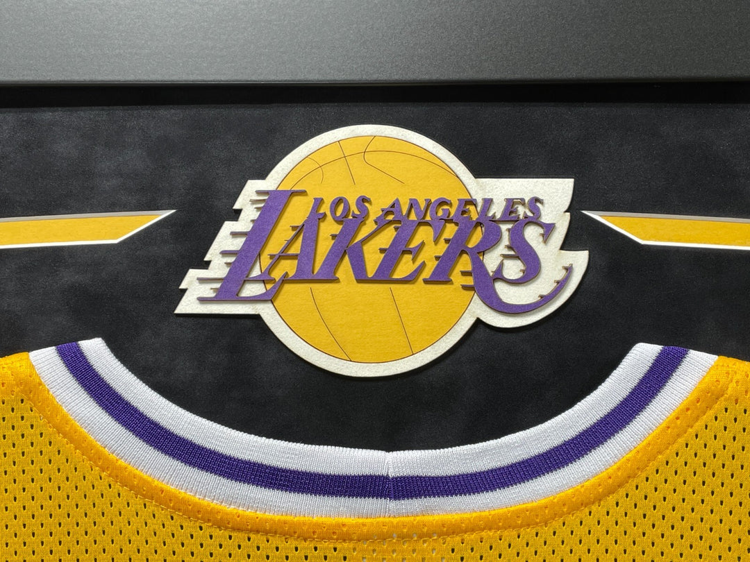 Magic Johnson Autographed Los Angeles Lakers Jersey Framed BAS Beckett Signed LA