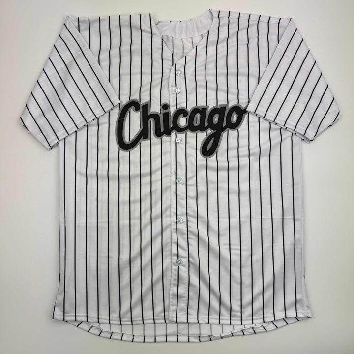 Autographed/Signed Robin Ventura Chicago Pinstripe Jersey Beckett COA