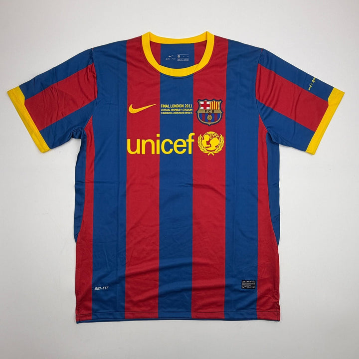 Autographed/Signed Xavi Hernandez FC Barcelona 2011 Final Jersey BAS COA