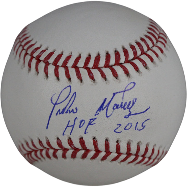 Pedro Martinez Autographed Boston Red Sox OML Baseball HOF Beckett Witness 51587
