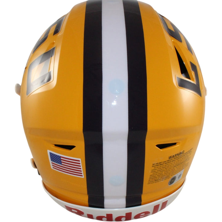 Justin Jefferson Autographed LSU Tigers SpeedFlex Helmet Beckett WIT 57901