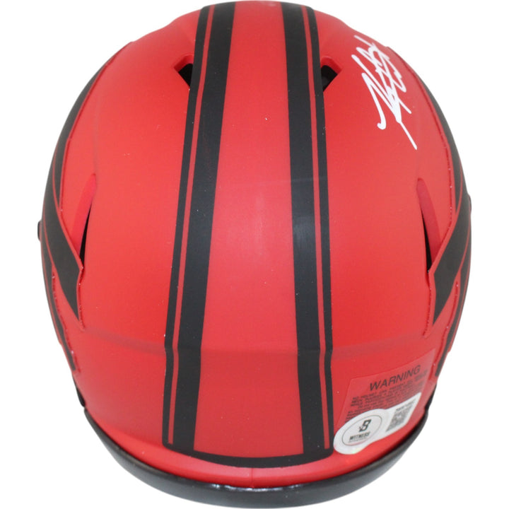 Keon Coleman Autographed Buffalo Bills Mini Helmet Rave Beckett Witness 50919