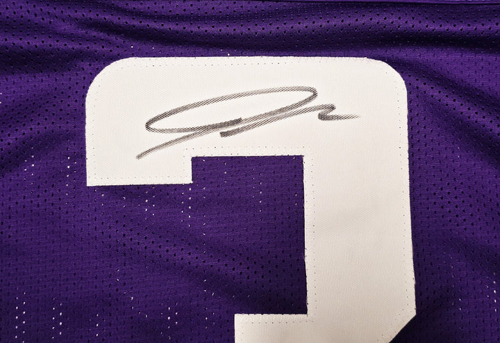 Minnesota Vikings Jordan Addison Signed Purple Jersey JSA Witness