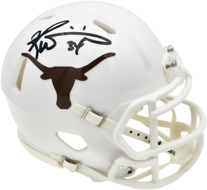 Ricky Williams Signed Texas Longhorns White Speed Mini Helmet JSA