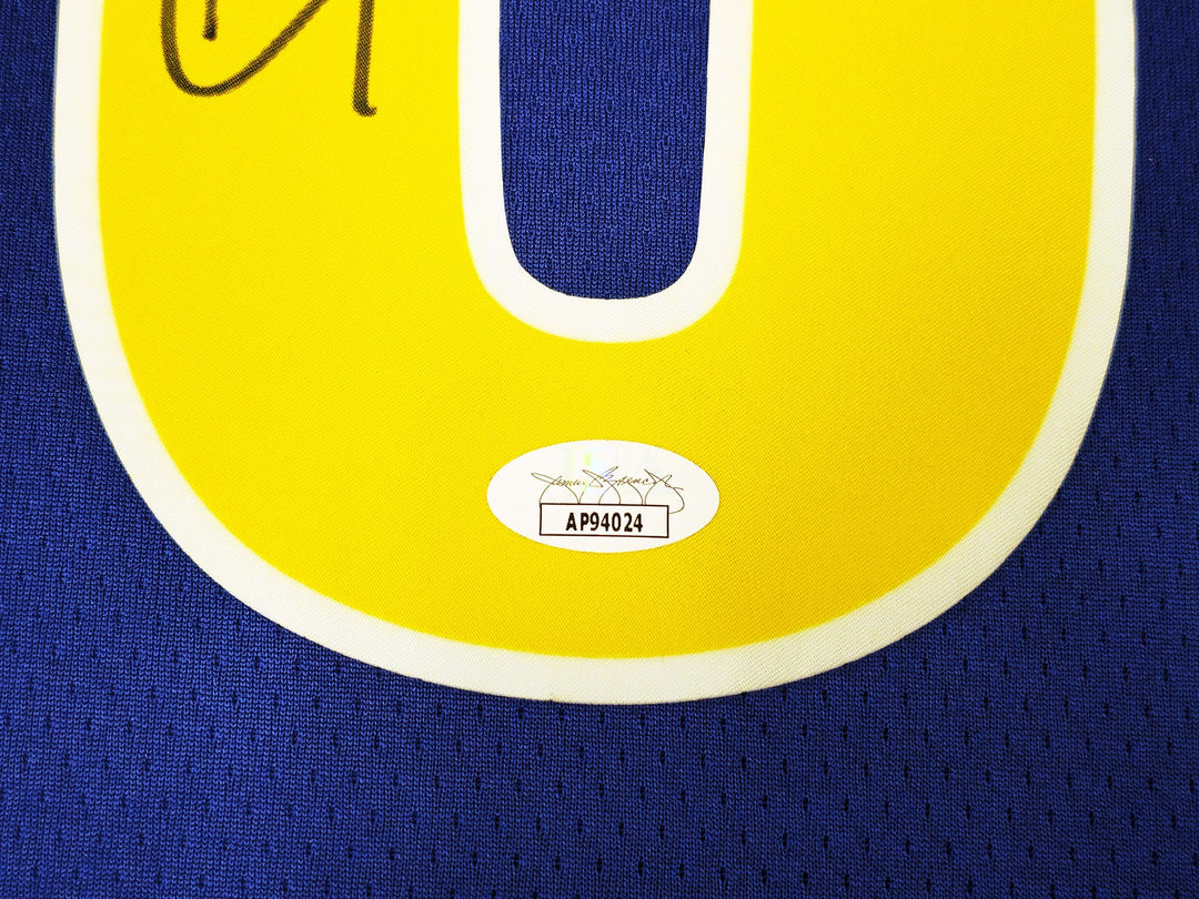 Warriors Stephen Curry Auto Blue Nike Swingman Classic Jersey Size 48 JSA