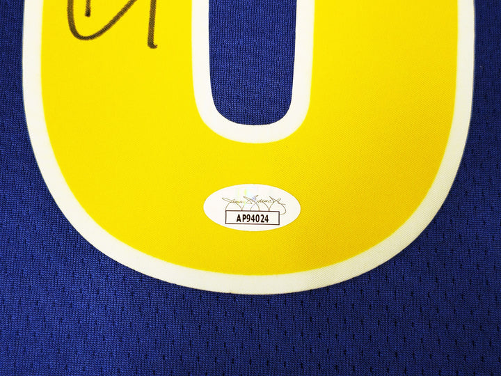 Warriors Stephen Curry Auto Blue Nike Swingman Classic Jersey Size 48 JSA