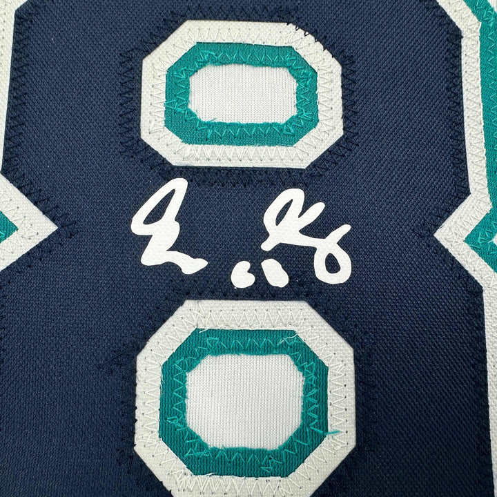 Facsimile Autographed George Kirby Seattle White Reprint Jersey Size Men's XL