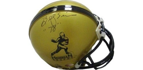 Billy Sims signed Heisman Logo Mini Helmet '78 (Oklahoma Sooners)  - Tri-Star