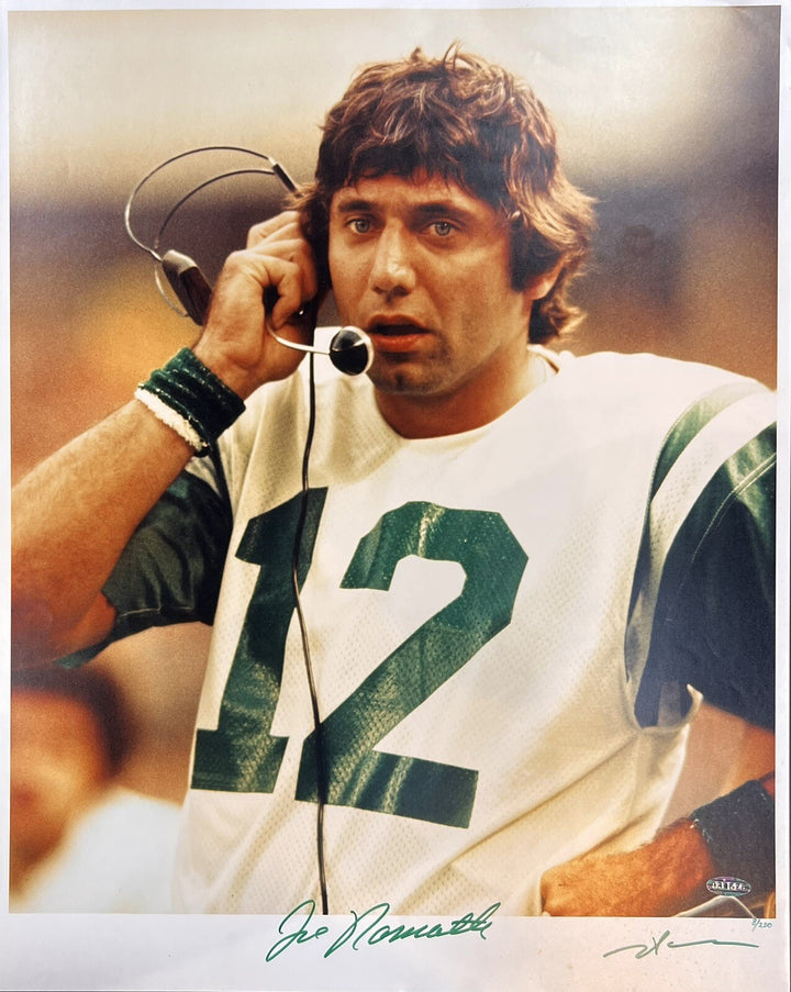 Joe Namath Signed Original Leifer 16x20 Photo Framed Jets Le / 250 Auto Steiner