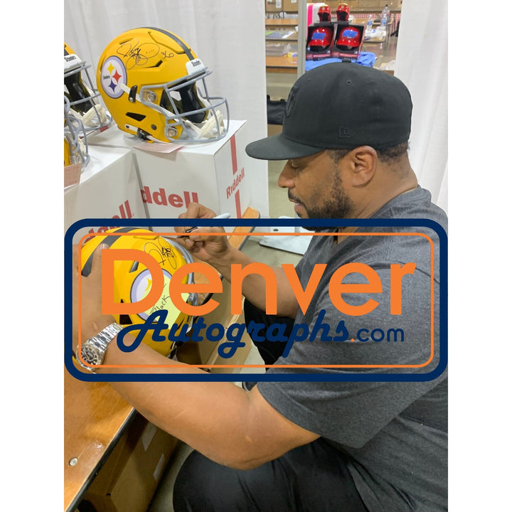 Jerome Bettis Signed Pittsburgh Steelers SpeedFlex ALT 25 Helmet Beckett W 57516