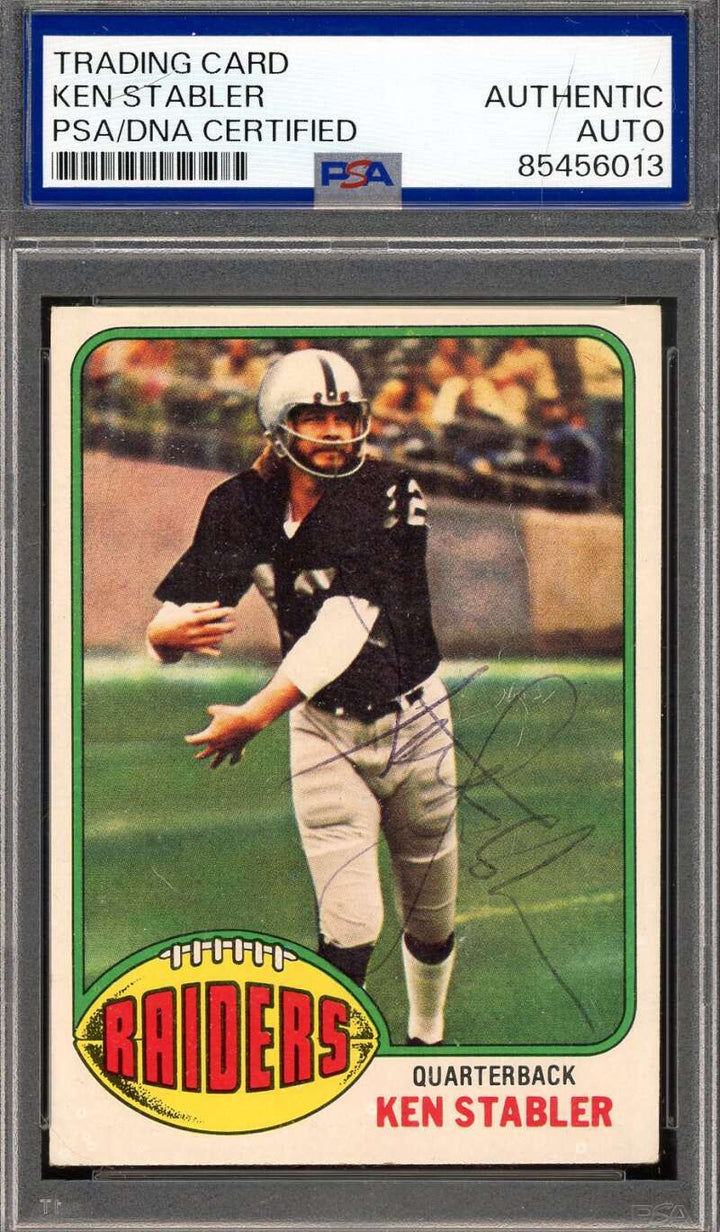 Ken Stabler PSA DNA Vintage Signed 1976 Topps Autograph