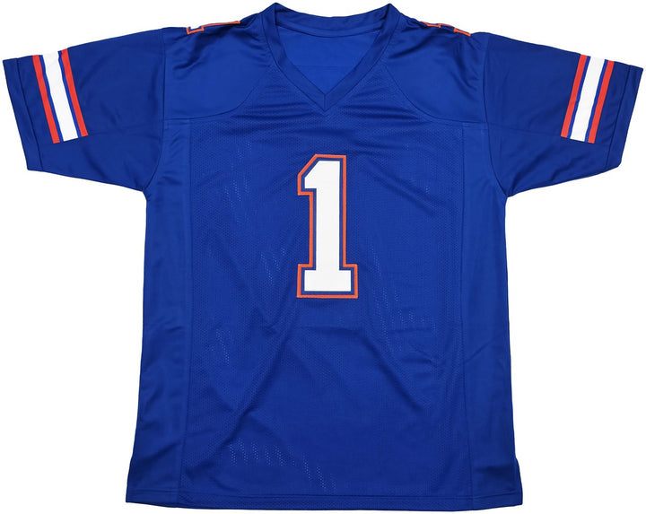 Florida Gators Percy Harvin Autographed Signed Blue Jersey "#11" Beckett