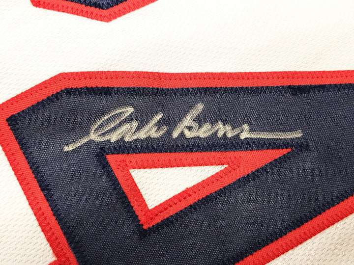 Corbin Bernsen Auto Signed White Jersey Major League Roger Dorn Beckett Witness