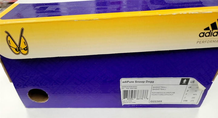 Snoop Dogg signed "Lakers" Adidas adiPure Shoes Autograph ~ Beckett BAS