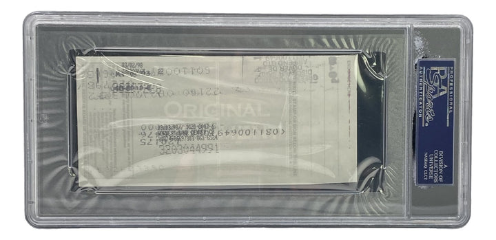 Bob Gibson St. Louis Cardinals Signed Slabbed  Bank Check #2456 PSA/DNA