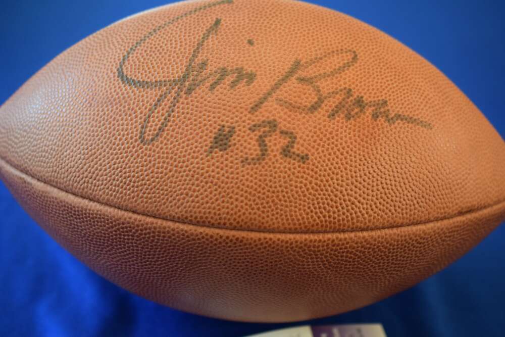 Jim Brown JSA Coa Autograph Official NFL Signed Football