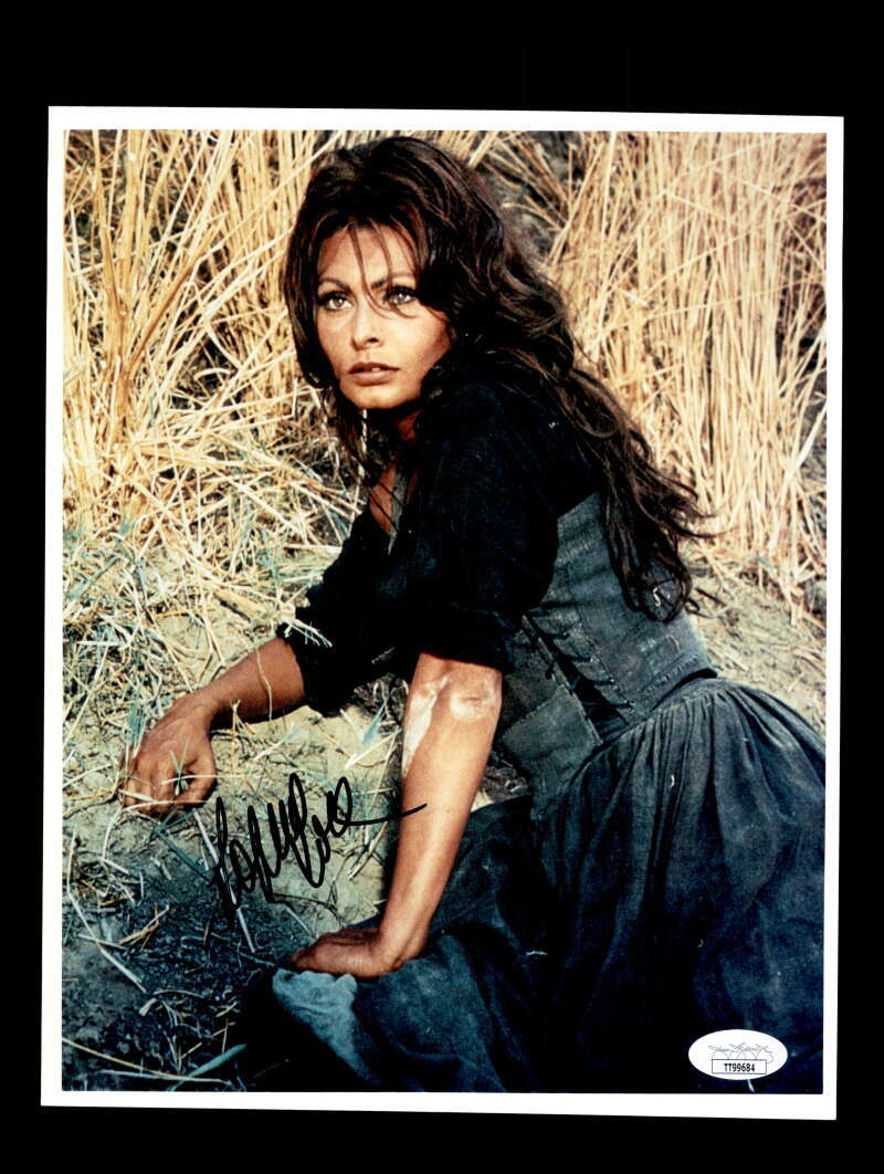Sophia Loren JSA Certed Signed 8x10 Photo Autographed