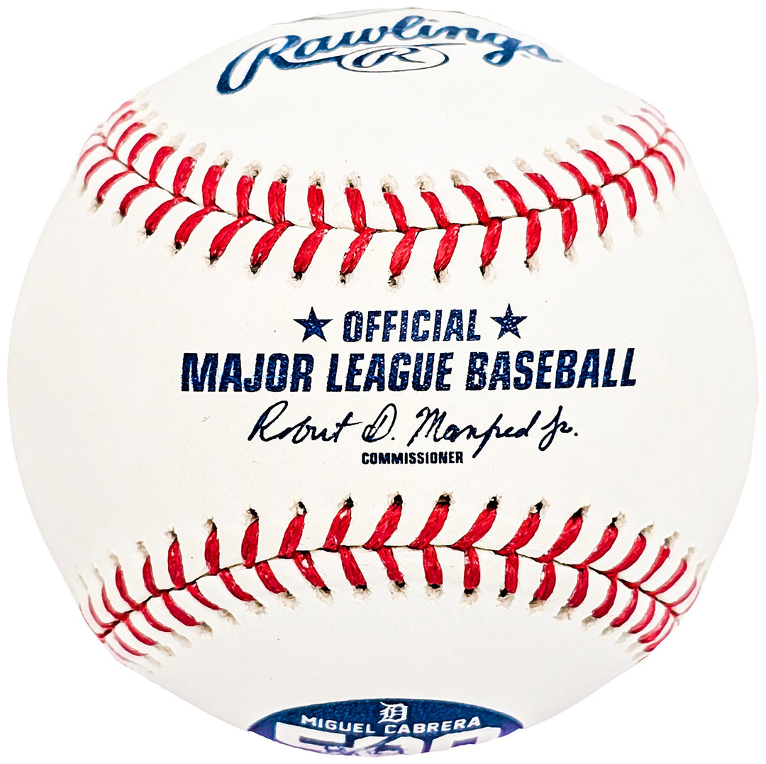 Miguel Cabrera Auto Official MLB 500 Home Run HR Logo Baseball Tigers Beckett
