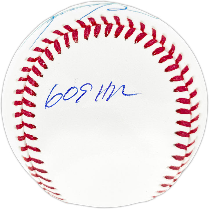 Sammy Sosa Signed Official MLB Baseball Cubs "7x All Star & 609 HR" Beckett Wit