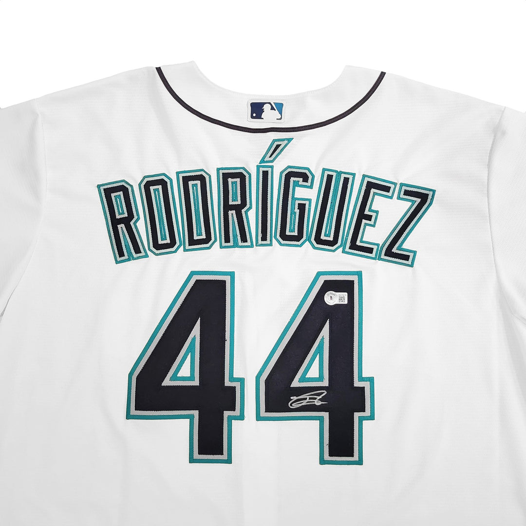 Seattle Mariners Julio Rodriguez Auto Signed White Nike Jersey Size XXL Beckett