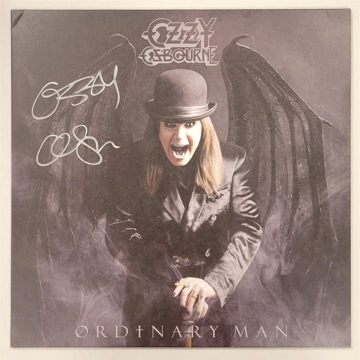 Ozzy Osbourne signed "Ordinary Man" Vinyl Cover LP autograph ~ SWAU Hologram