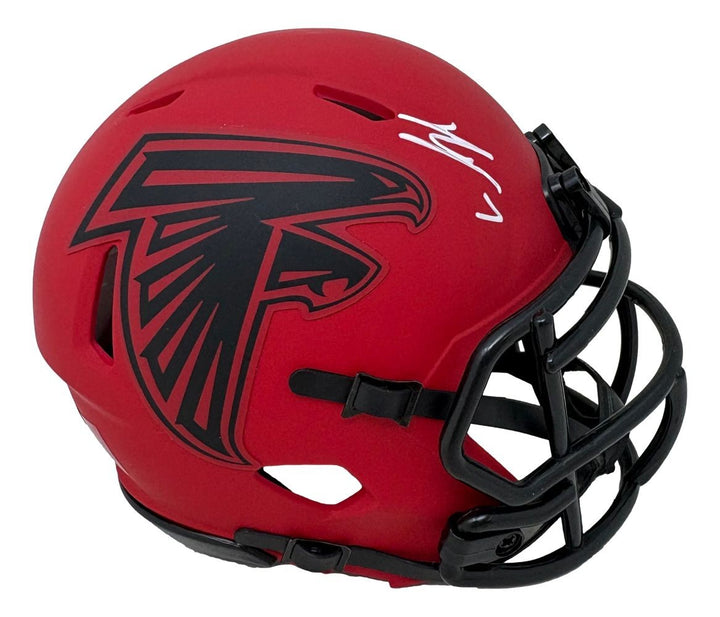 Bijan Robinson Signed Atlanta Falcons Rave Mini Speed Helmet BAS ITP