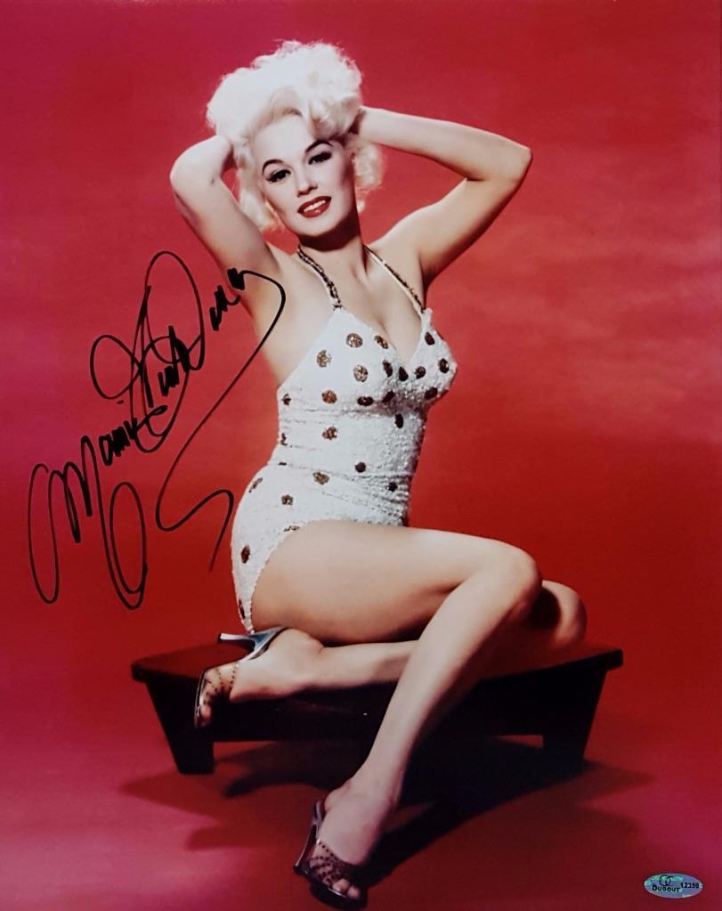 Mamie Van Doren Signed 11x14 Photo Playboy Playmate OC Dugout Hologram P Auto
