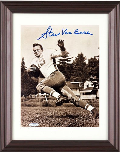 Steve Van Buren signed Philadelphia Eagles NFL 8x10 Photo minor dings Framed-COA