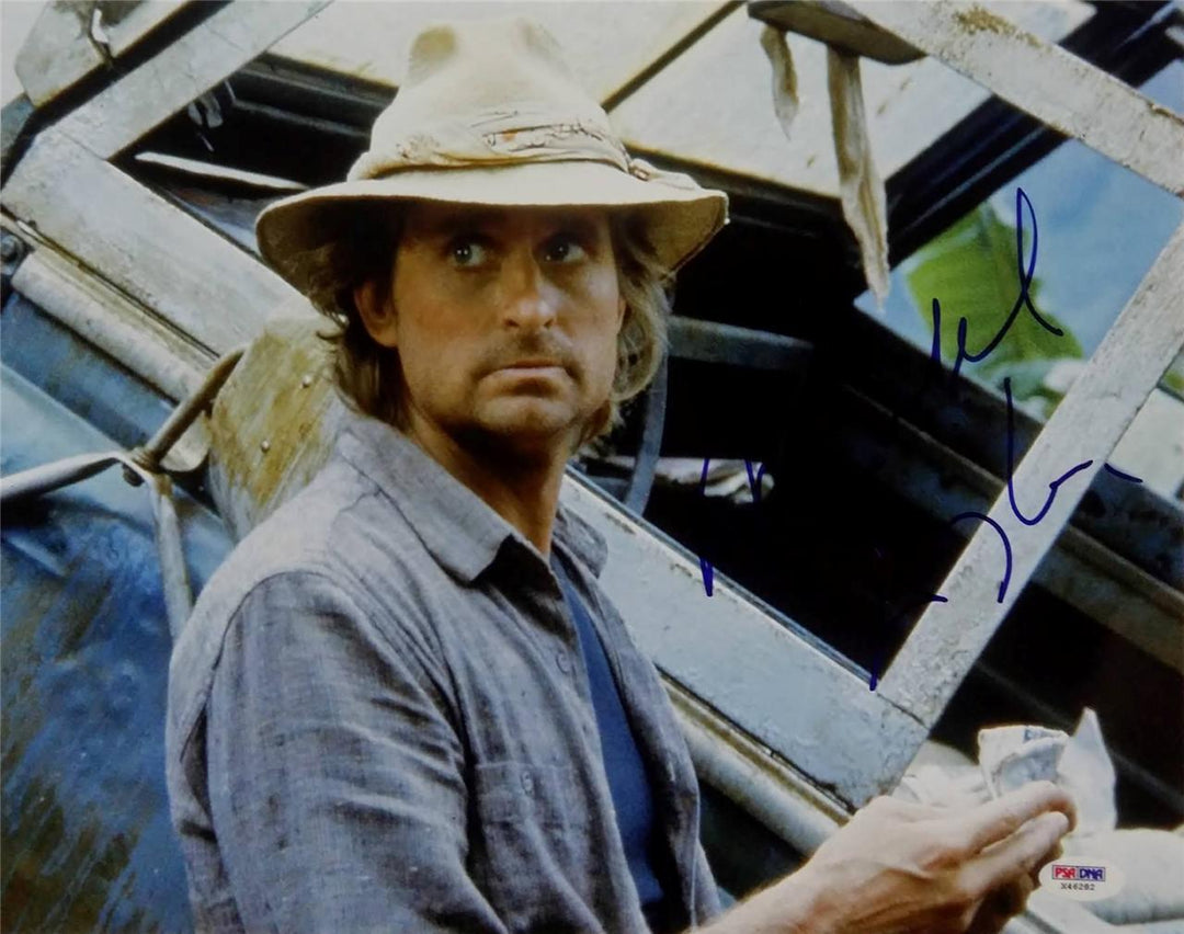 Michael Douglas Signed 11x14 Photo PSA/DNA The Jewel Of The Nile Auto