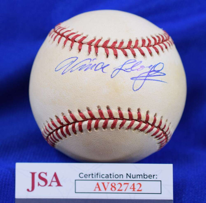 Vince Lloyd JSA COA Autograph National League Signed Baseball Cubs Announcer
