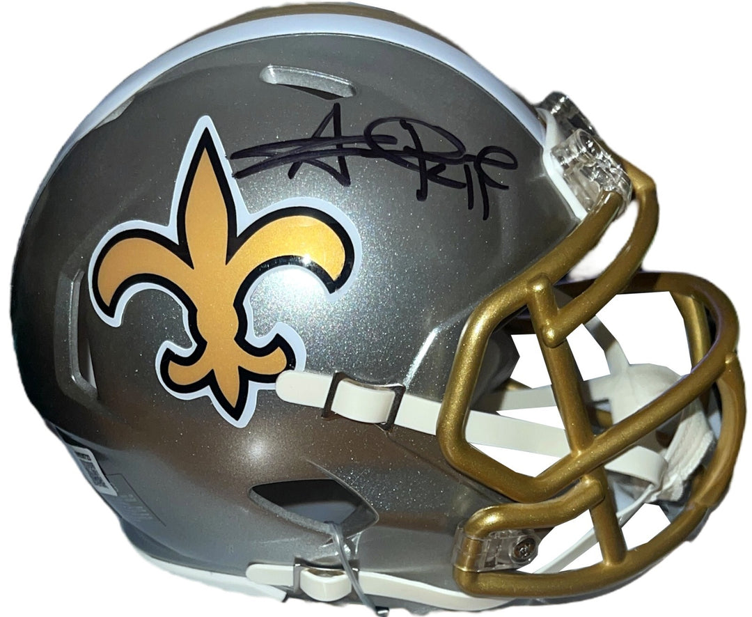 Alvin Kamara signed New Orleans Saints NFL Riddell Flash Mini Helmet- Beckett