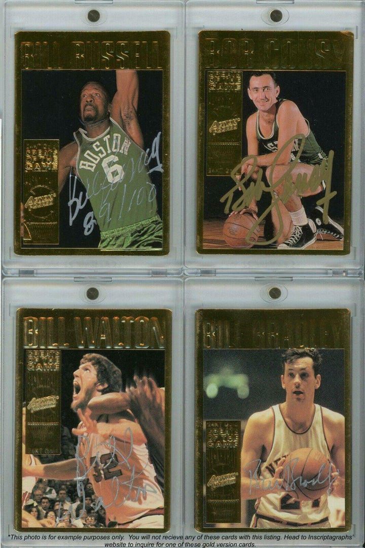 1995 Action Packed #40G Bill Russell Autographed Card #D/100 Signed Photo Jersey