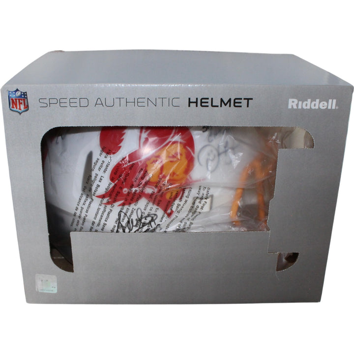 Tampa Bay Buccaneers SB 37 Brooks Sapp +4 Signed Pro TB Helmet Beckett W 54869