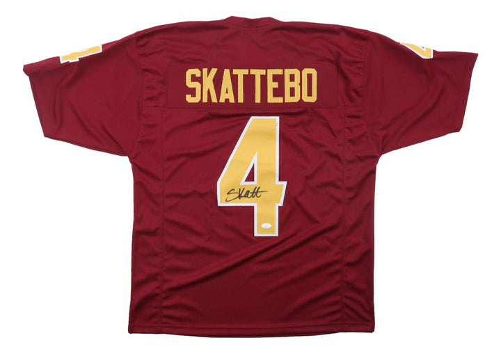 Cam Skattebo Arizona State Signed Maroon Football Jersey JSA