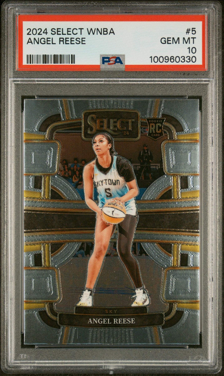 Graded 2024 Panini Select WNBA Angel Reese #5 Rookie RC Basketball Card PSA 10