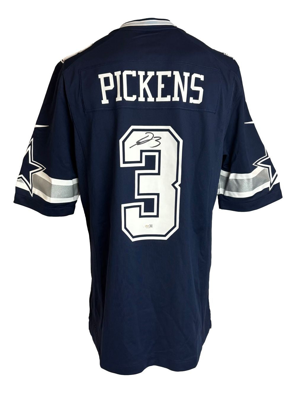 George Pickens Signed Dallas Cowboys Navy Nike Game Replica Jersey JSA QR