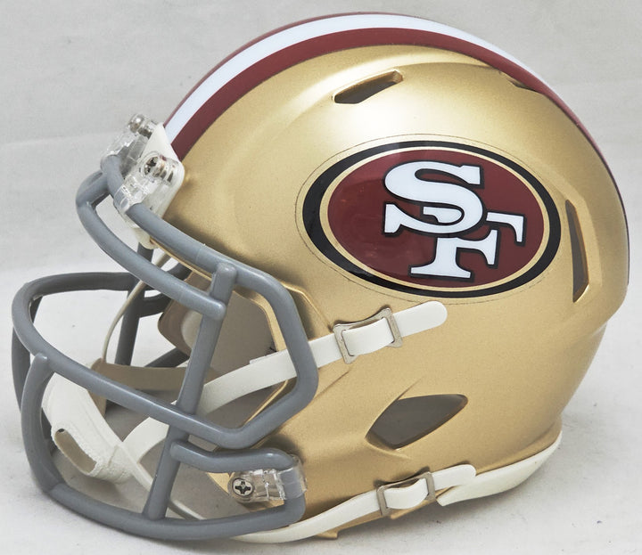 Arik Armstead Auto Signed San Francisco 49ers Gold Speed Mini Helmet Beckett Wit