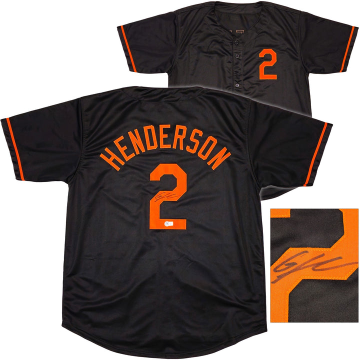 Baltimore Orioles Gunnar Henderson Signed Black Jersey Beckett BAS