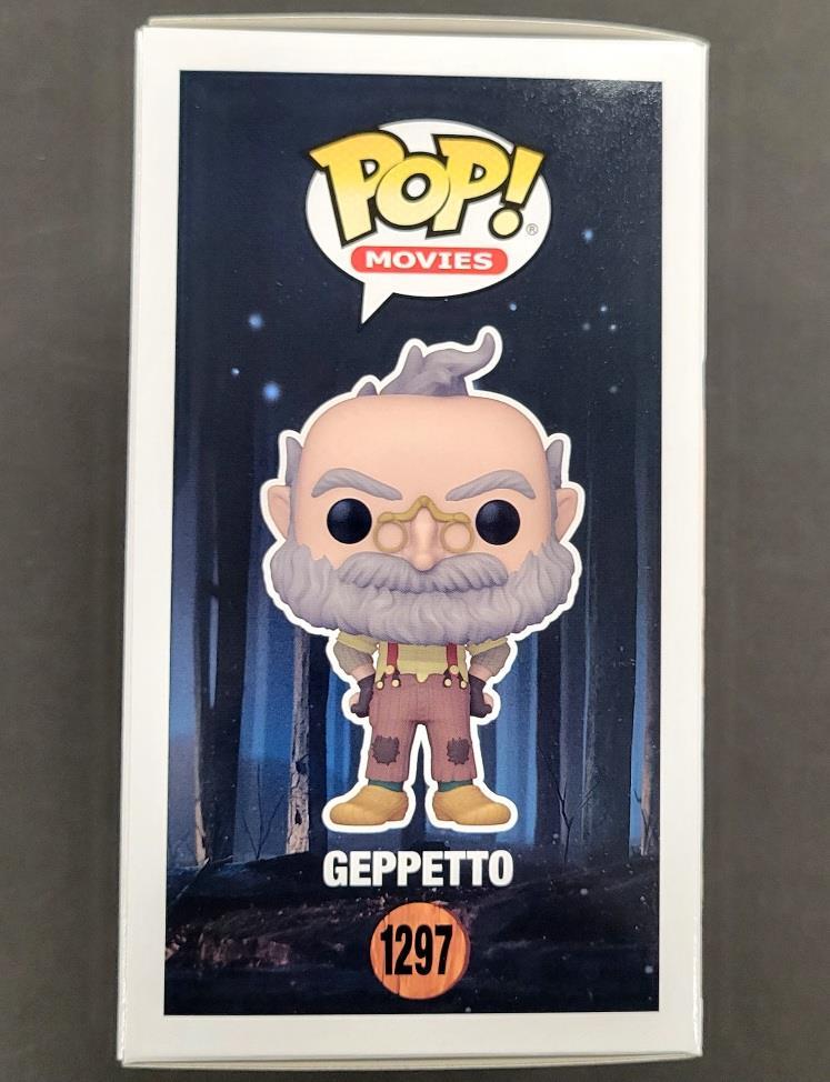 Mark Gustafson signed Pinocchio Geppetto Funko Pop! autograph (B) ~ BAS Beckett