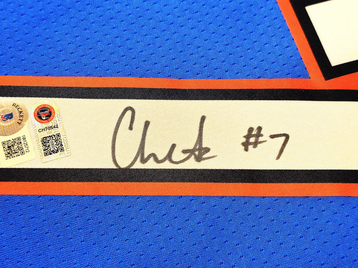 Thunder Chet Holmgren Auto Blue Nike Swingman Icon Edition Jersey Sz 52 Beckett