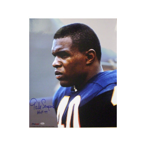 Gale Sayers signed Chicago Bears NFL 16x20 Photo w/ HOF77 Insc- Sayers/GTSM Holo